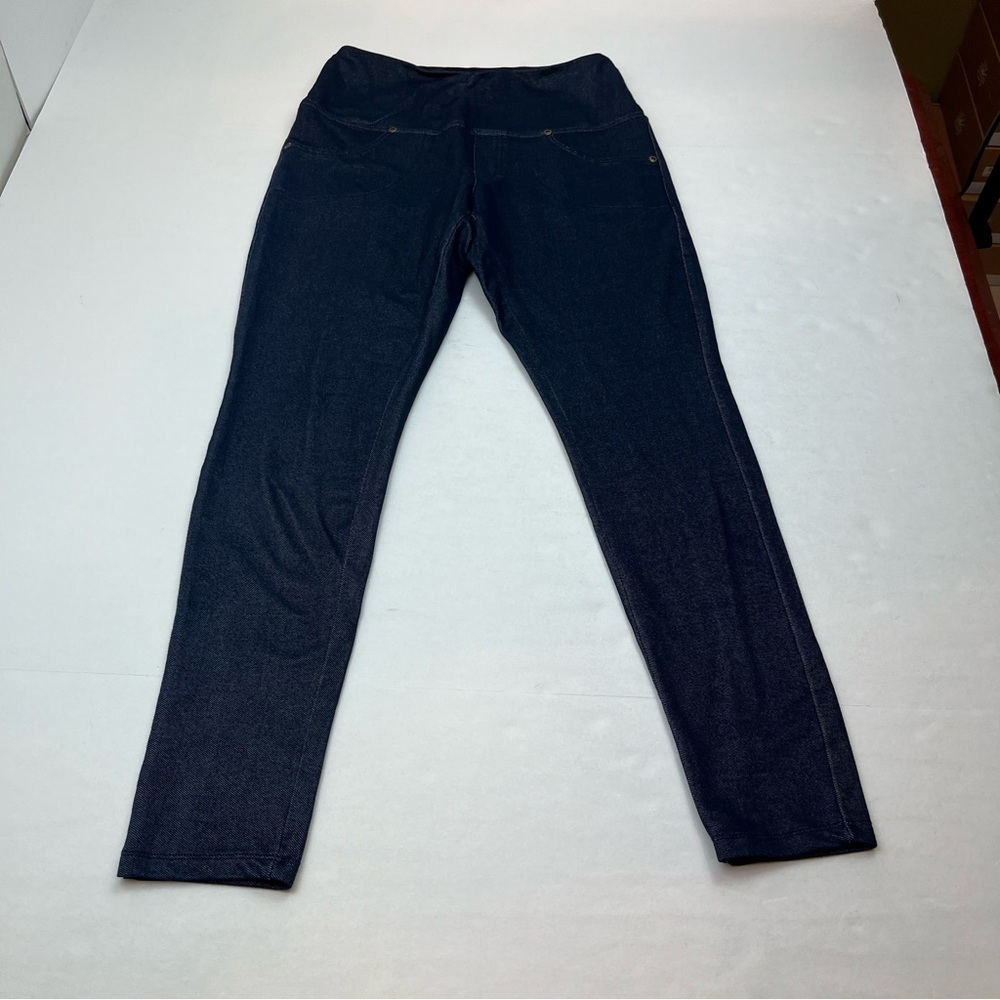 Ruby Ribbon Blue Jegging Womens Size Small Slimming Pull-On Stretch Pockets